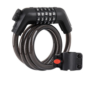 JOYOR 5 Dial-Up Combination Cable Bike Lock, 1.2m X 12mm