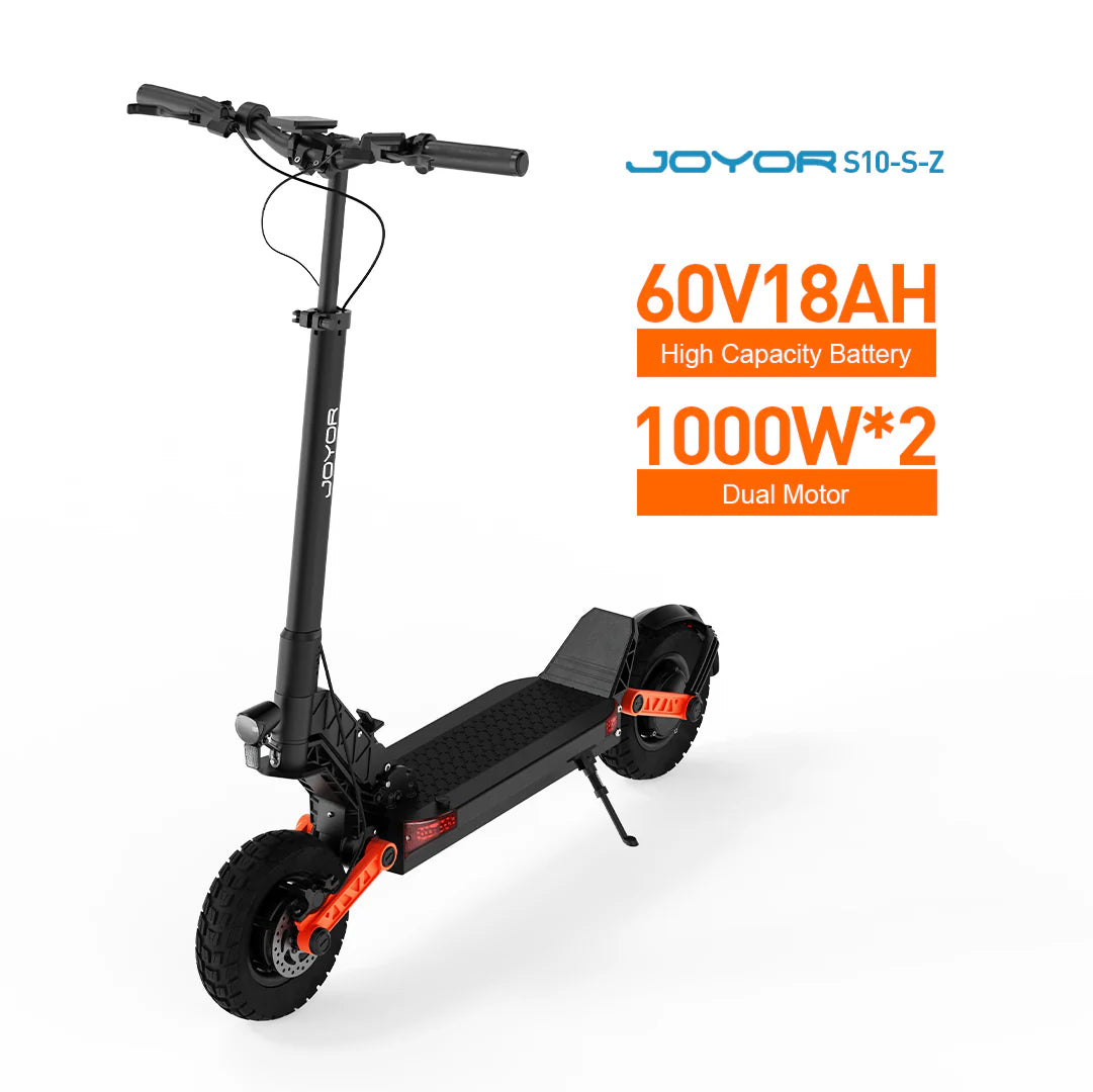 Joyor S10-S-Z Electric Scooter – Dual 1000W Motors, 85km Range, Full Suspension, Hydraulic Brakes